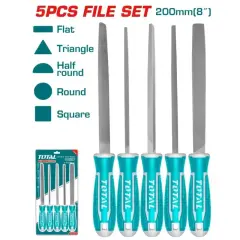 TOTAL THT918516 5 PARÇA EĞE SETİ 200 MM (8”)