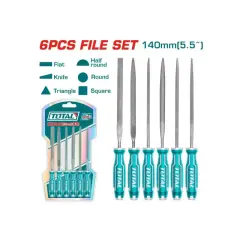 TOTAL THT91462 6 PARÇA İNCE EĞE SETİ 140 MM (5.5”)