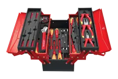 İZELTAŞ Elektrikçi Takım Çantası (45 Parça, 5 Gözlü)