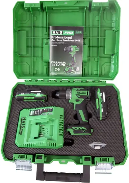 Hais Pro Profesyonel Darbeli Vidalama Matkap 21 V 2.0 Ah Çift Akülü