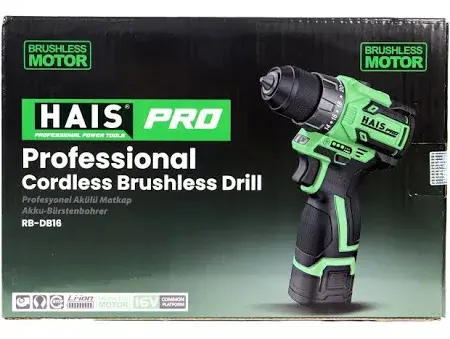Hais Pro Profesyonel Vidalama Matkap 16 V 2.0 Ah Çift Akülü