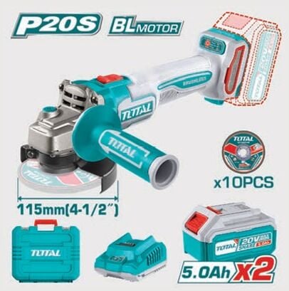 TOTAL TAGLI211545  LI-ION AKÜLÜ KÖMÜRSÜZ ŞARJLI TAȘLAMA