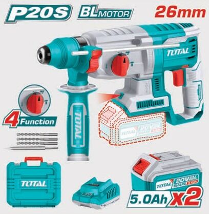 TOTAL TRHLI2022875 LI-ION AKÜLÜ KÖMÜRSÜZ ŞARJLI KIRICI DELİCİ