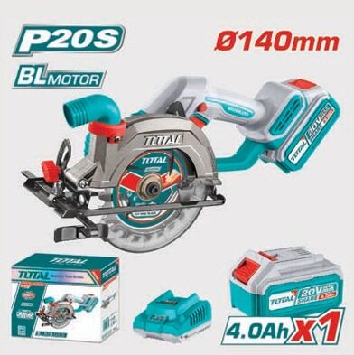 TOTAL TSLI14021 LI-ION AKÜLÜ KÖMÜRSÜZ ŞARJLI DAİRE TESTERE