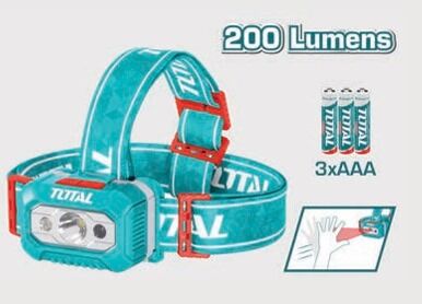 TOTAL THL013AAA6 PİLLİ KAFA FENERİ