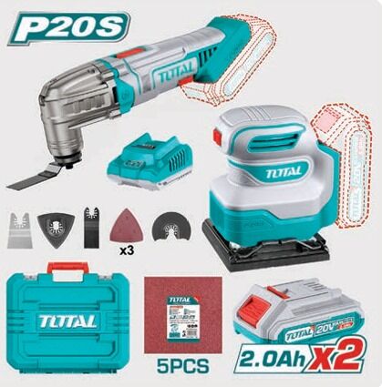 TOTAL TCKLI20276E ÇOK AMAÇLI KESİCİ - TİTREȘİMLİ ZIMPARA SETİ