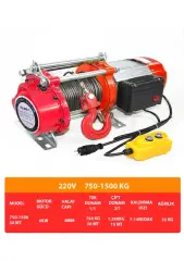Dlmax 750-1500 KG Elektri̇kli̇ Vi̇nç 3 KW 4 HP