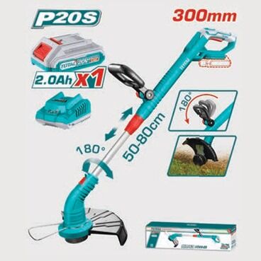 TOTAL  TGTLI20301 LI-ION AKÜLÜ ŞARJLI KENAR OT KESME