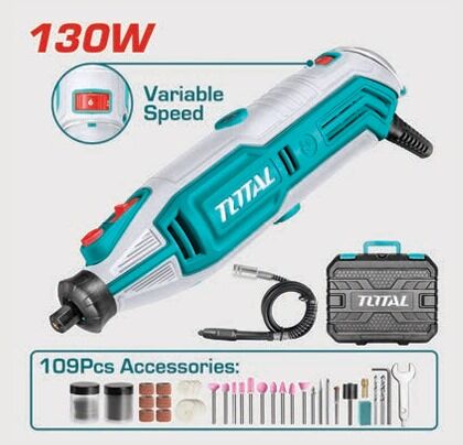 TOTAL TG513326E ELEKTRİKLİ GRAVÜR MAKİNESİ - 109 PRÇ SET.