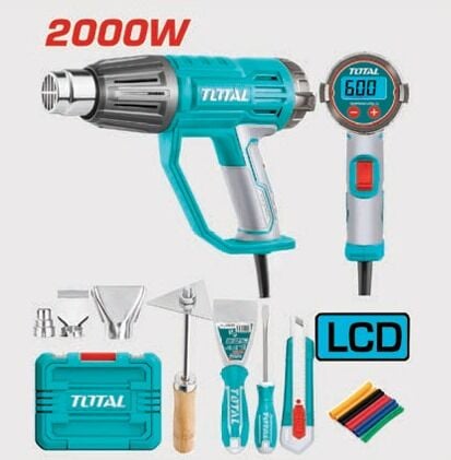 TOTAL TB200561 ELEKTRİKLİ SICAK HAVA TABANCASI LED EKRANLI