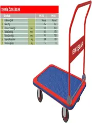 ERKUŞLAR 150KG KATLANIR PAKET TAŞIMA ARABASI