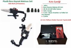 Plastik Boru Kaynak Makinası Çift Rezistans KM-01 1400 Watt Set