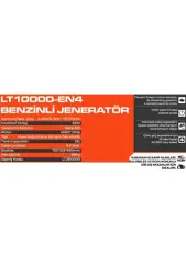 Lutian LT10000EN4 10 Kw Benzinli Jeneratör Marşlı 220 V