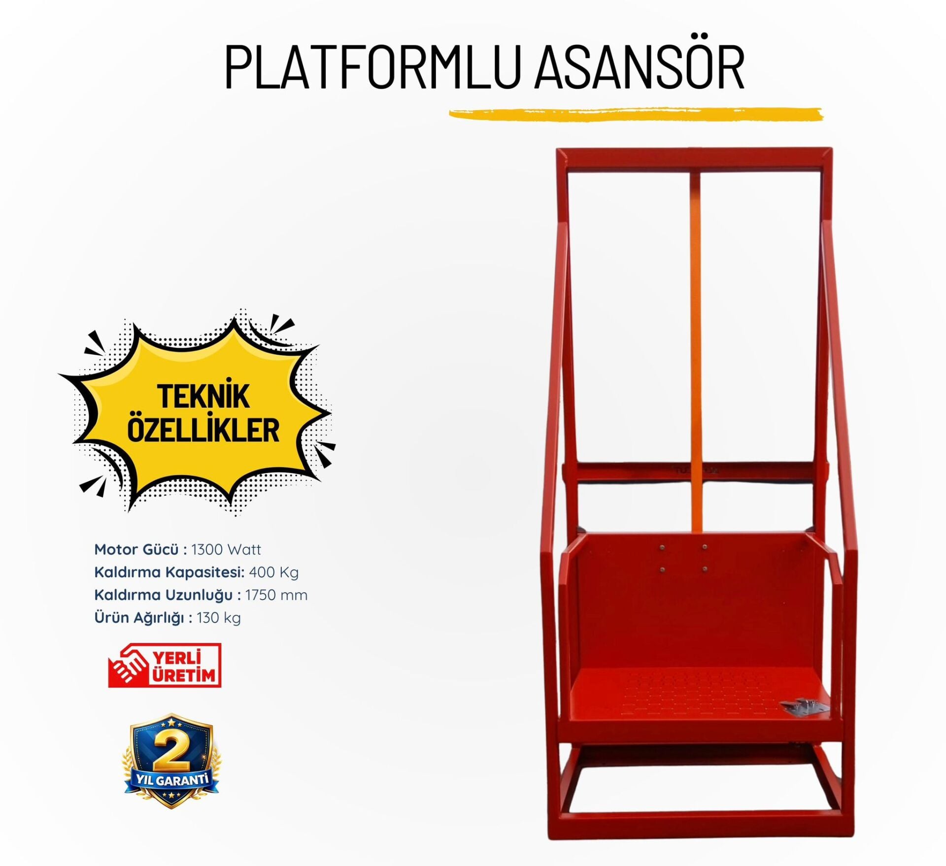 PLATFORMLU ASANSÖR YERLİ