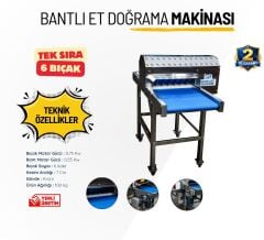 ET DOĞRAMA MAKİNESİ BANTLI DÜZ