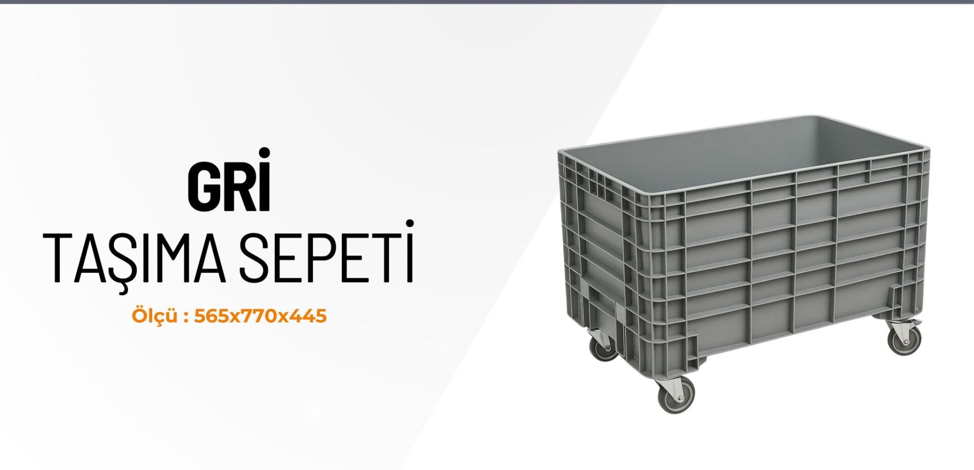 ET TAŞIMA ARABASI 400 KG DÖNER TEKERLİ FRENLİ GRİ