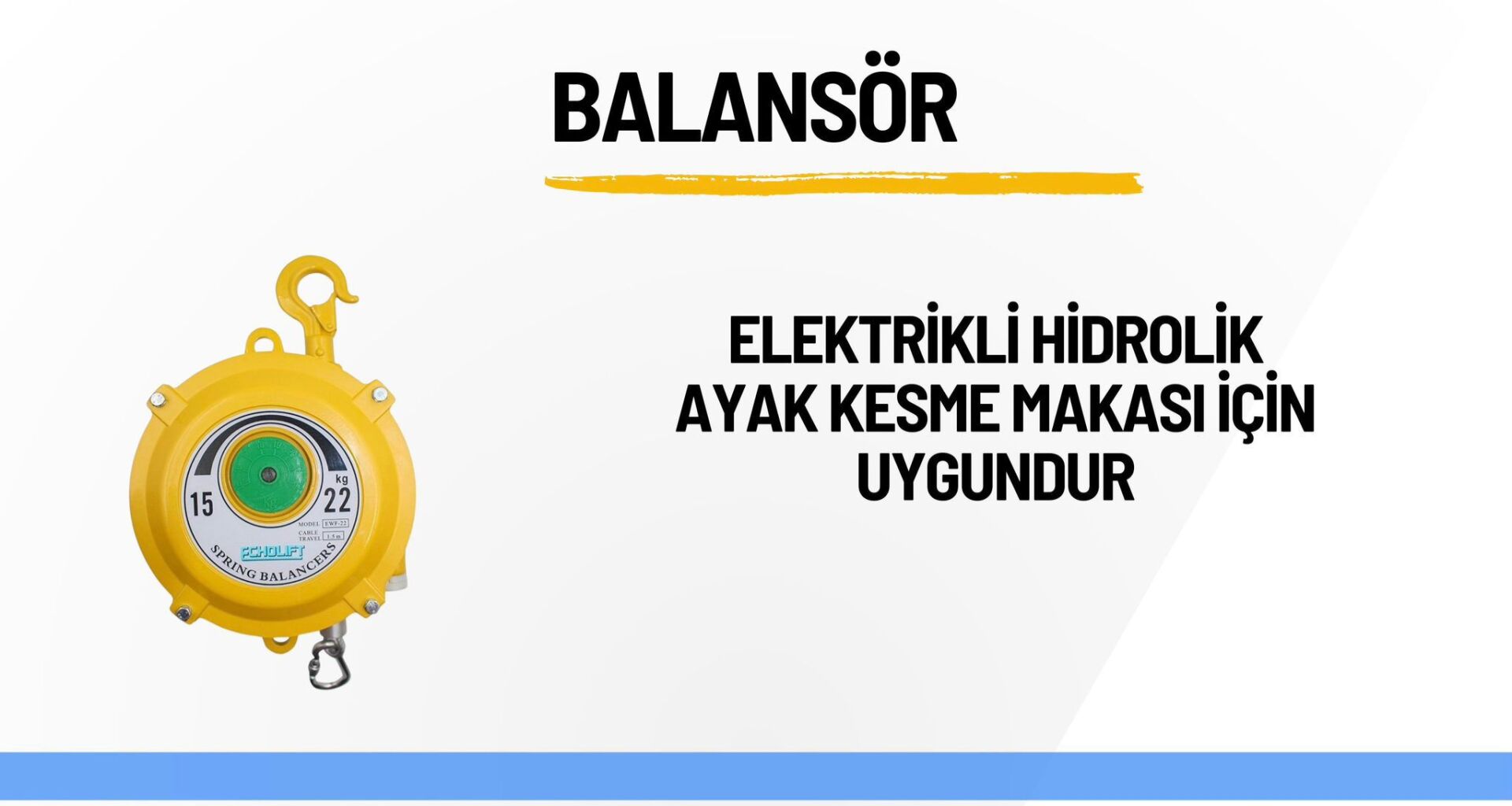 BALANSÖR 50 - 60 KG ELEKTRİKLİ