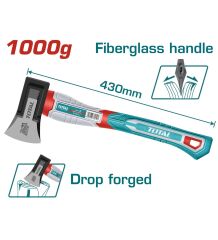 TOTAL THAX0611000F FİBERGLAS SAPLI YARMA BALTA 1000G