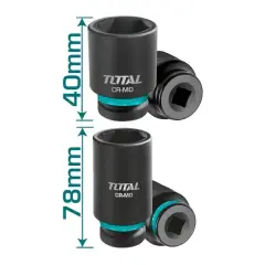TOTAL THKISD12203L 20 PARÇA 1/2” ALTI KÖŞE DARBELİ KISA-UZUN LOKMA SETİ