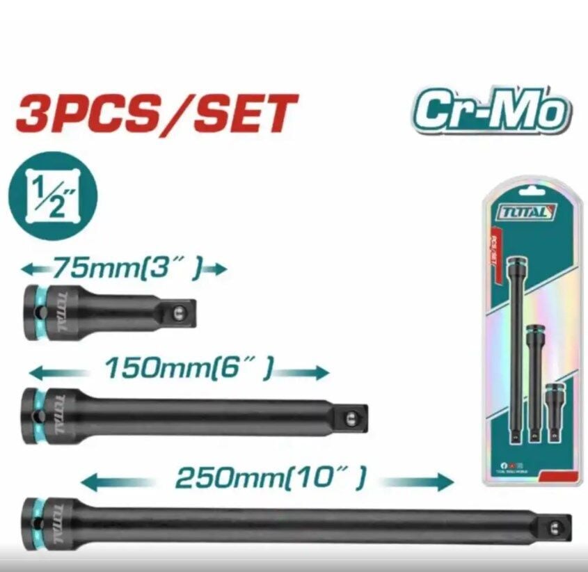 TOTAL THISEB12031 3 PARÇA 1/2” DARBELİ ARA KOL SETİ