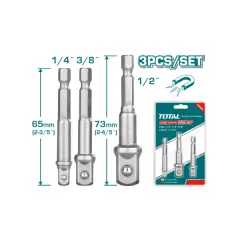 TOTAL TAC273651 SOKET ADAPTÖRÜ 1/4” - 3/8”- 1/2”