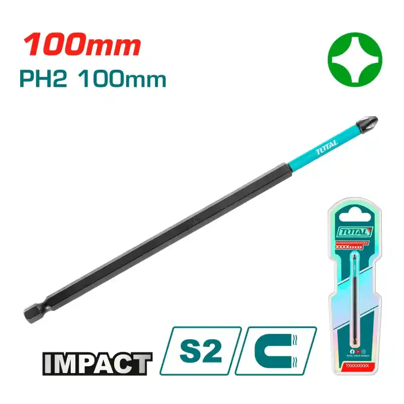 TOTAL TACIM71PH2100 DARBELİ PH2X100MM BİTS UCU